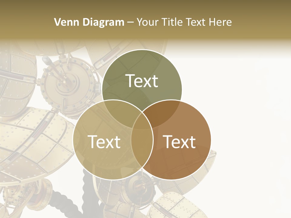 Robot Flower Technical PowerPoint Template