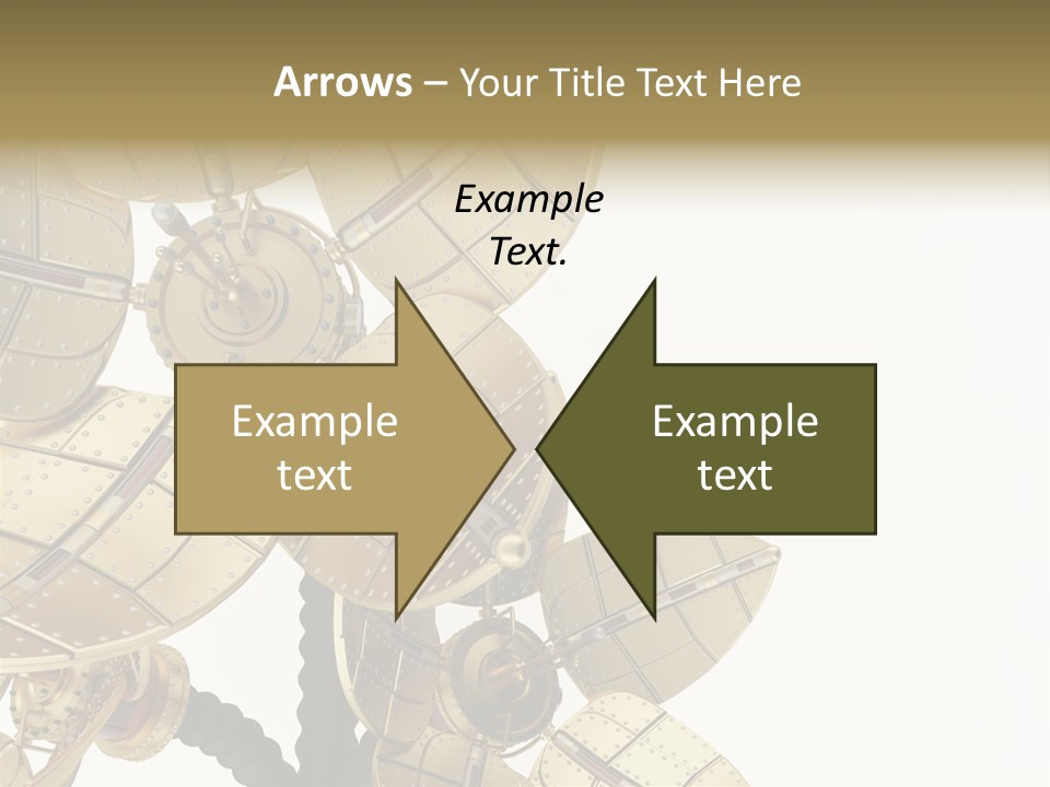 Robot Flower Technical PowerPoint Template