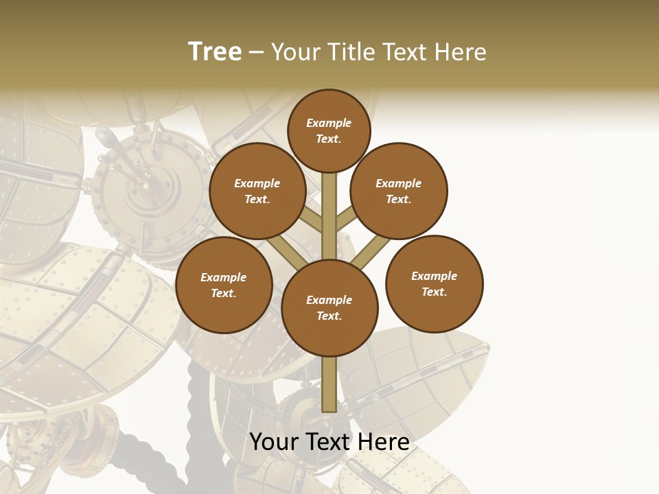 Robot Flower Technical PowerPoint Template