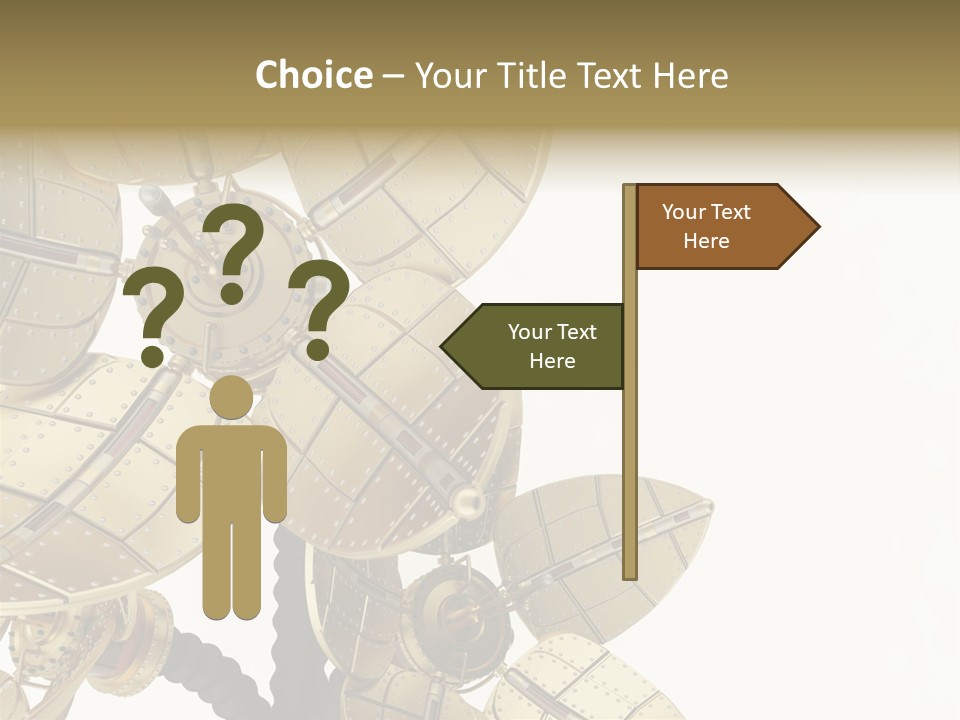 Robot Flower Technical PowerPoint Template