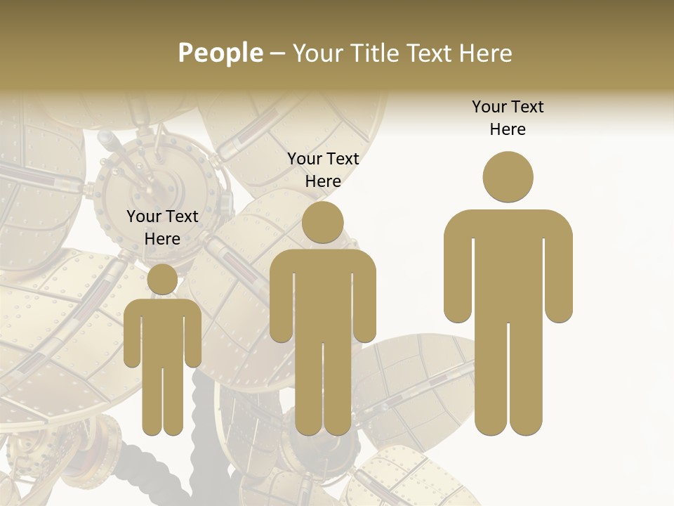 Robot Flower Technical PowerPoint Template