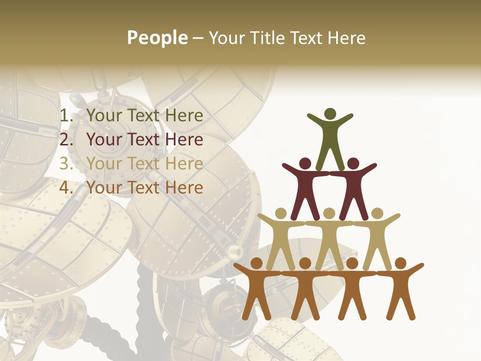 Robot Flower Technical PowerPoint Template