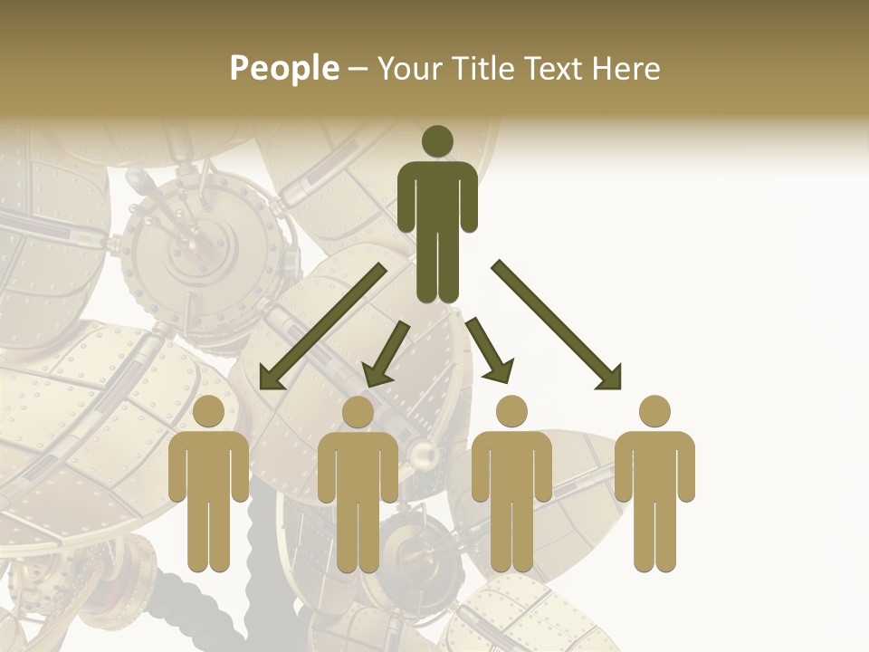 Robot Flower Technical PowerPoint Template