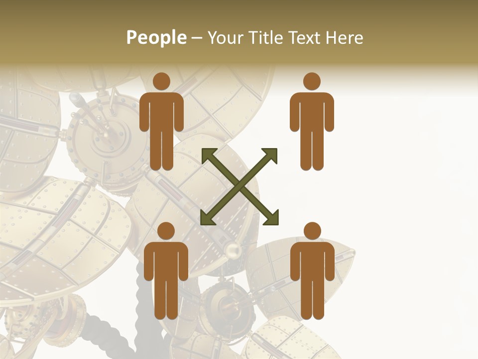 Robot Flower Technical PowerPoint Template