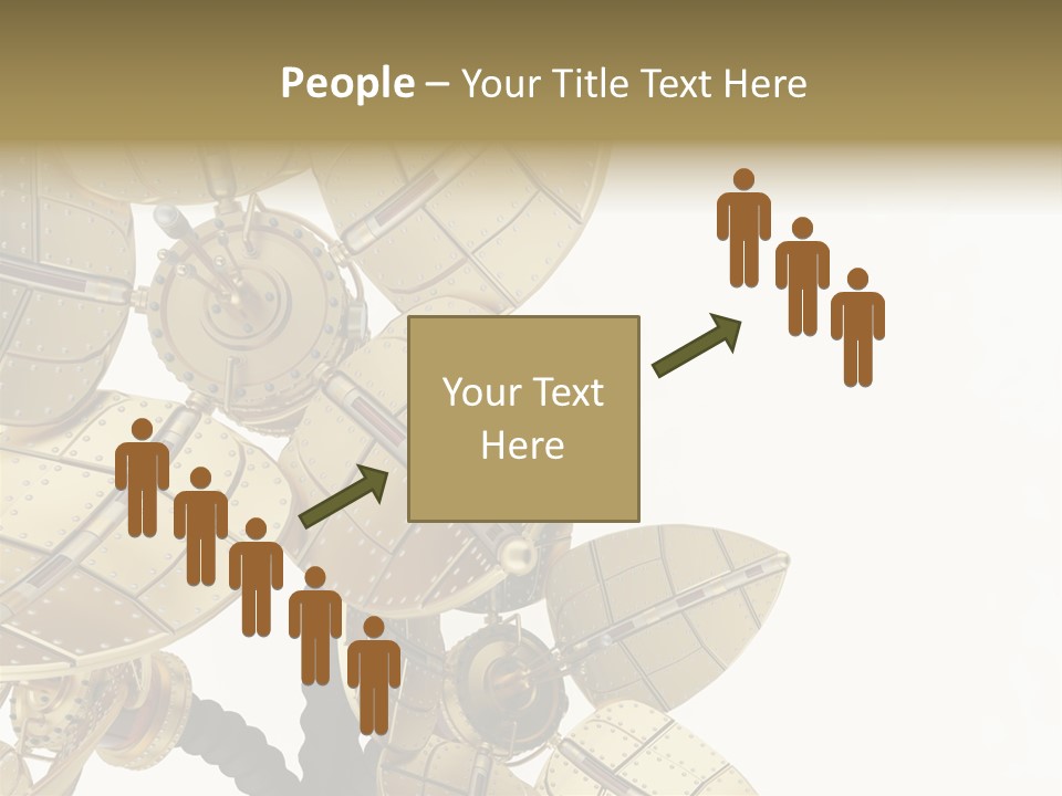 Robot Flower Technical PowerPoint Template