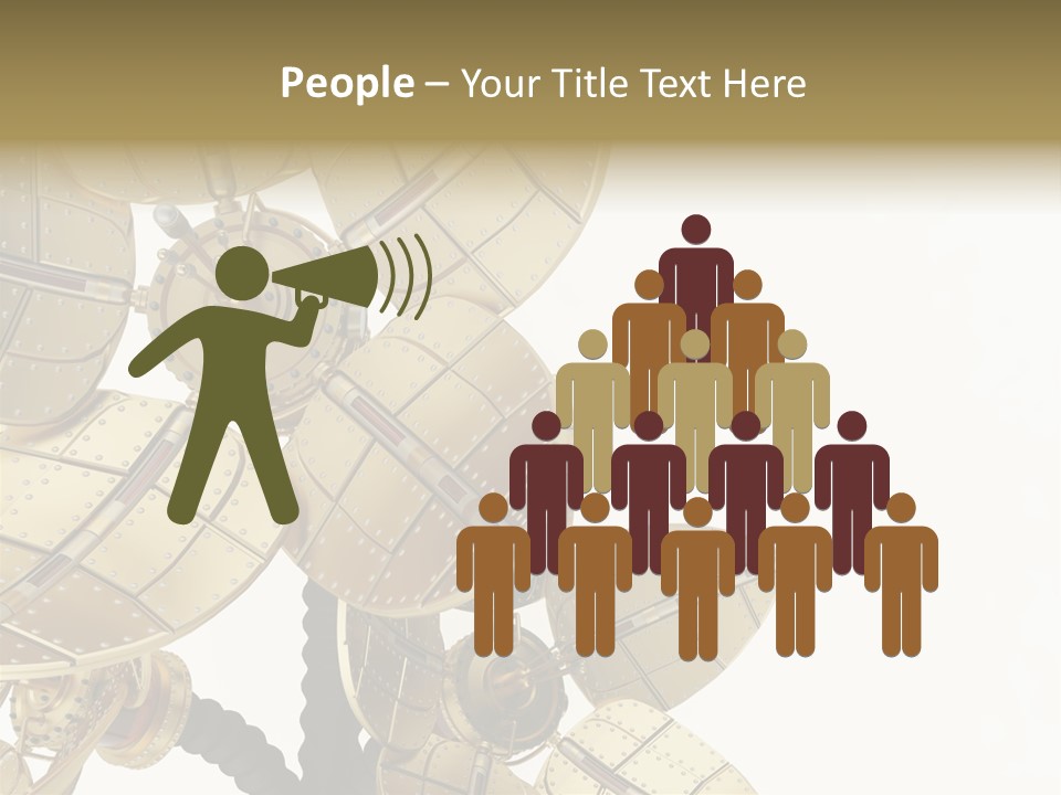 Robot Flower Technical PowerPoint Template