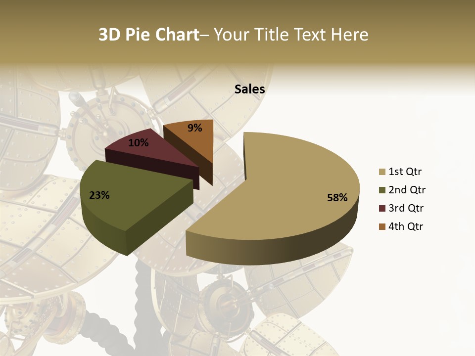 Robot Flower Technical PowerPoint Template