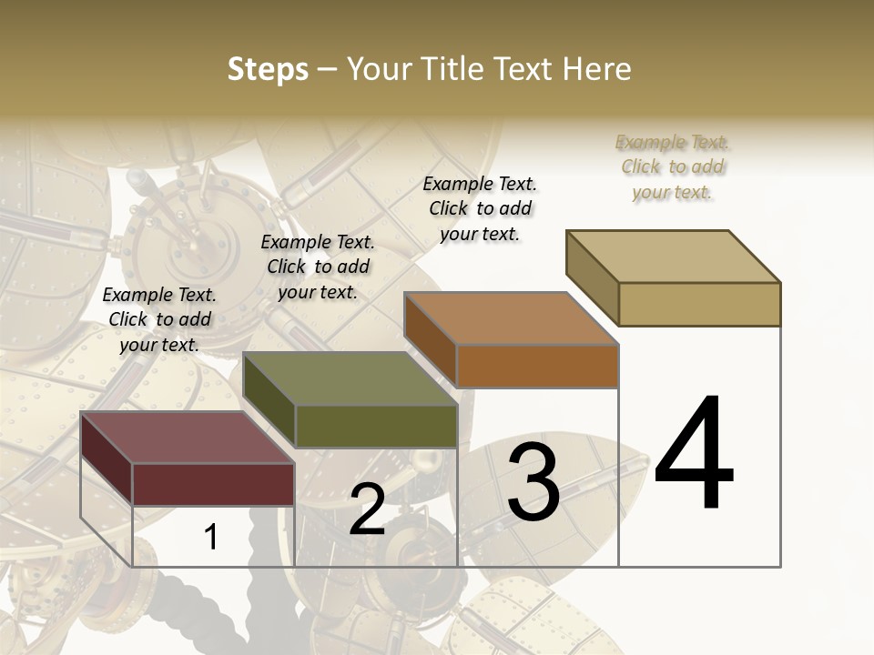 Robot Flower Technical PowerPoint Template