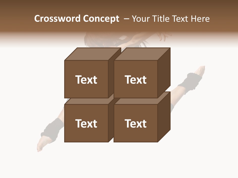 Sport Pose Young PowerPoint Template