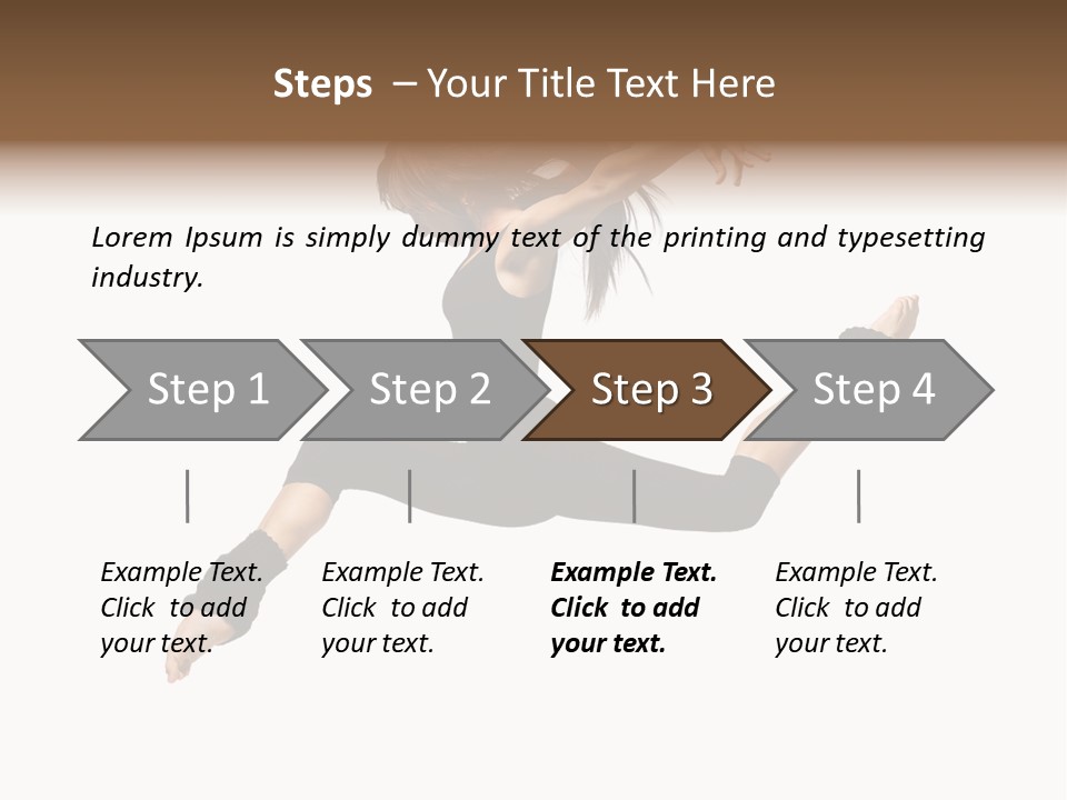 Sport Pose Young PowerPoint Template