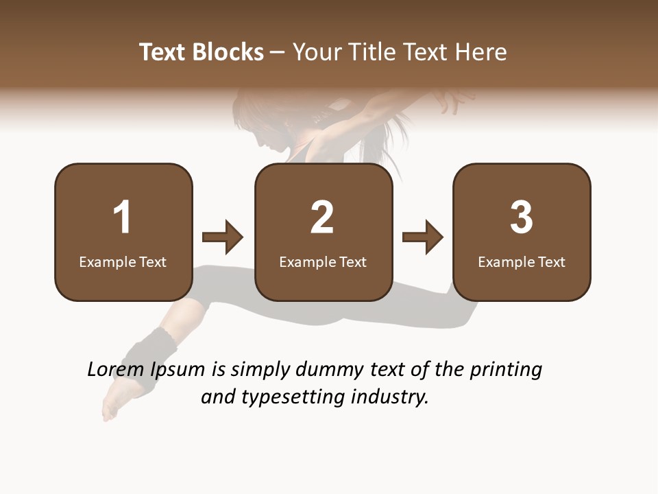 Sport Pose Young PowerPoint Template