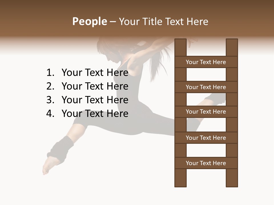 Sport Pose Young PowerPoint Template