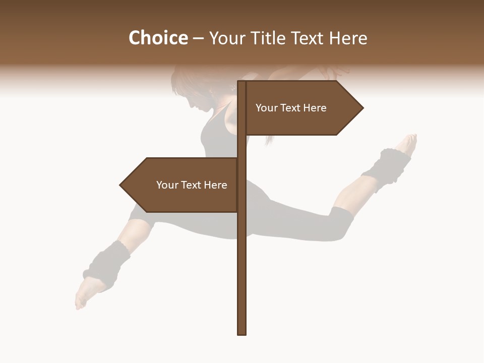 Sport Pose Young PowerPoint Template