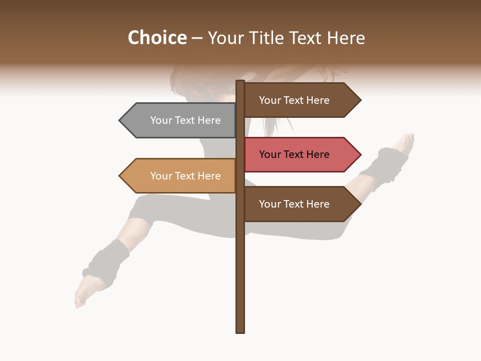 Sport Pose Young PowerPoint Template