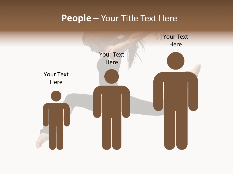 Sport Pose Young PowerPoint Template