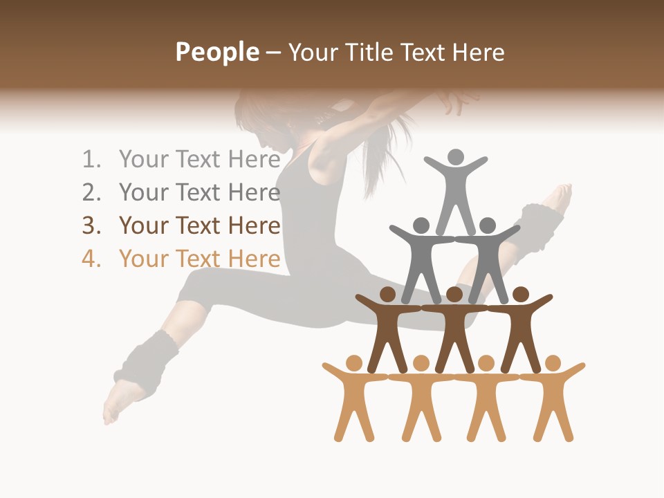 Sport Pose Young PowerPoint Template