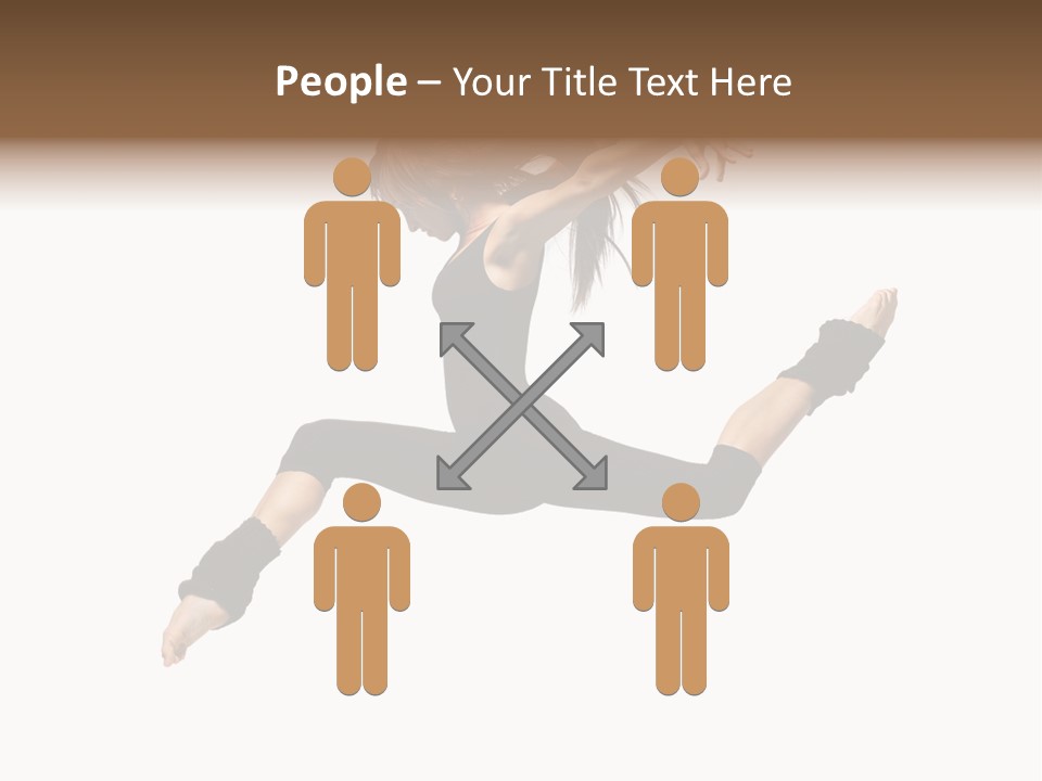 Sport Pose Young PowerPoint Template