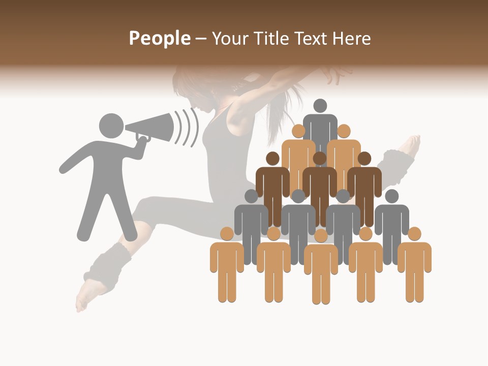 Sport Pose Young PowerPoint Template