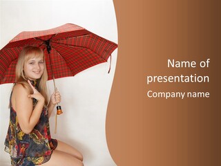 Pleasing Parasol Enchanting PowerPoint Template