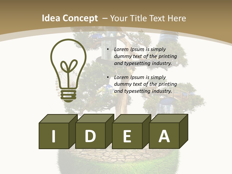 Dream Water Home PowerPoint Template