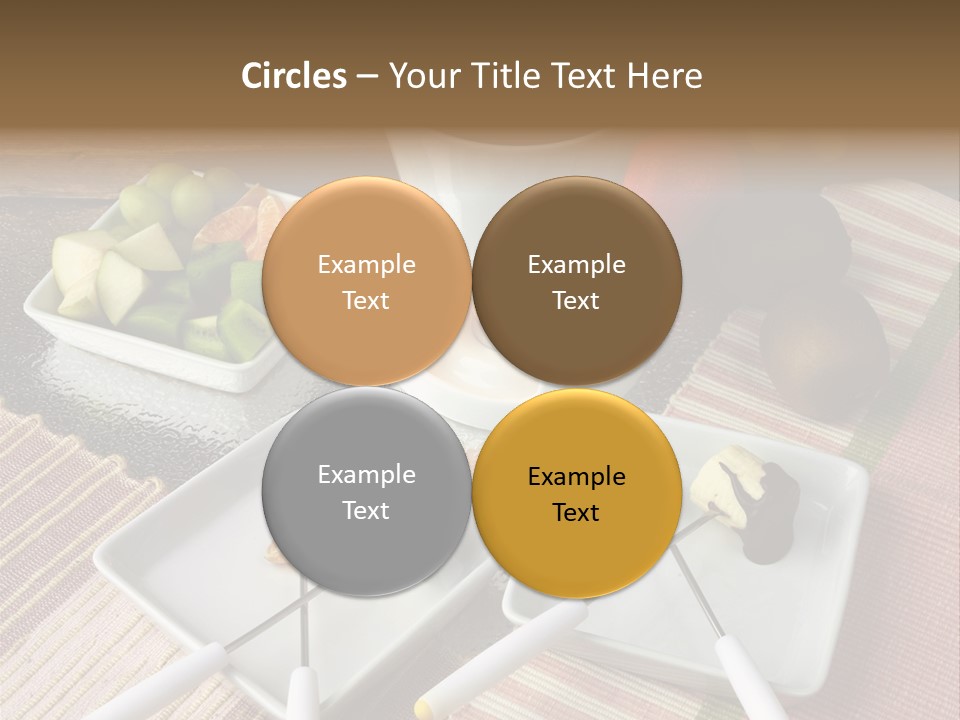 Melted Sliced Strawberry PowerPoint Template