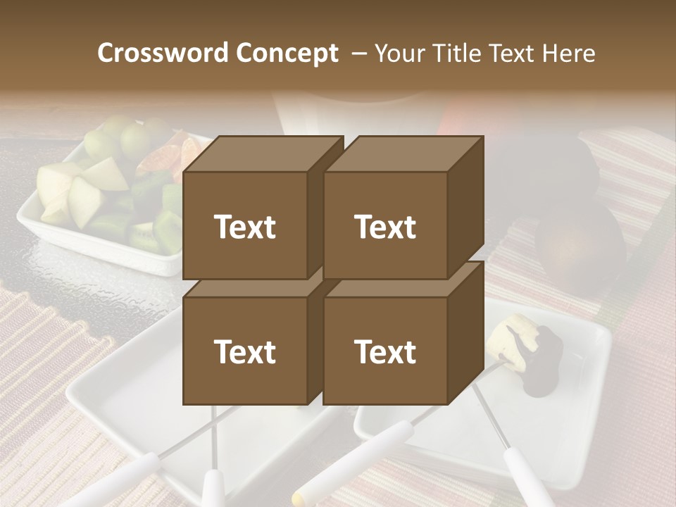 Melted Sliced Strawberry PowerPoint Template