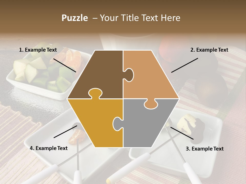 Melted Sliced Strawberry PowerPoint Template