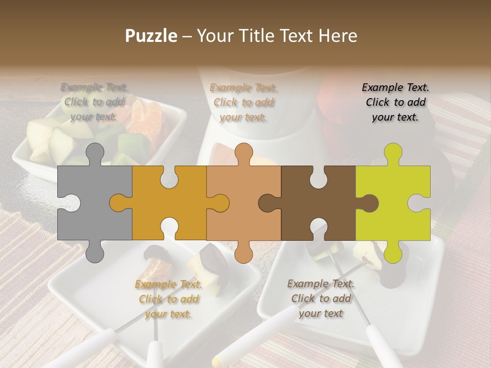 Melted Sliced Strawberry PowerPoint Template