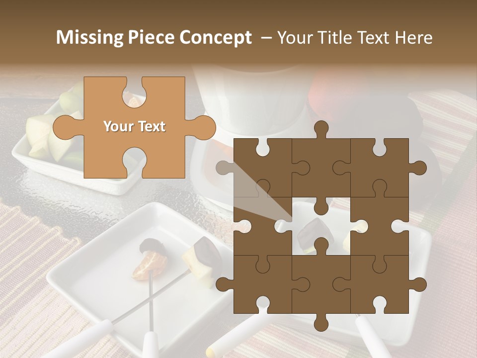 Melted Sliced Strawberry PowerPoint Template