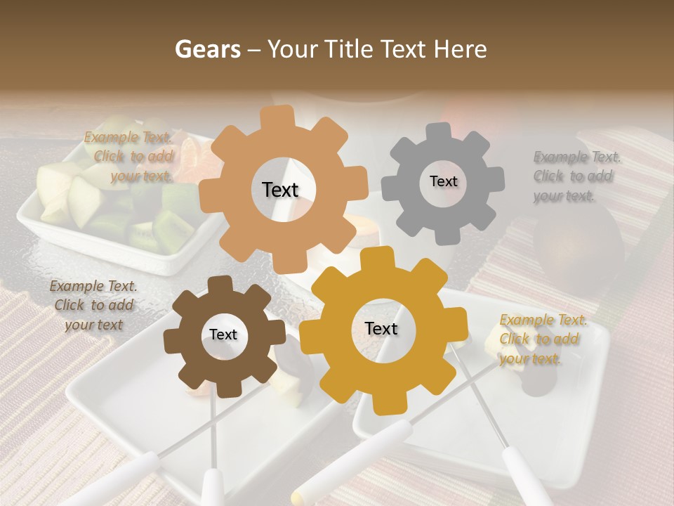 Melted Sliced Strawberry PowerPoint Template