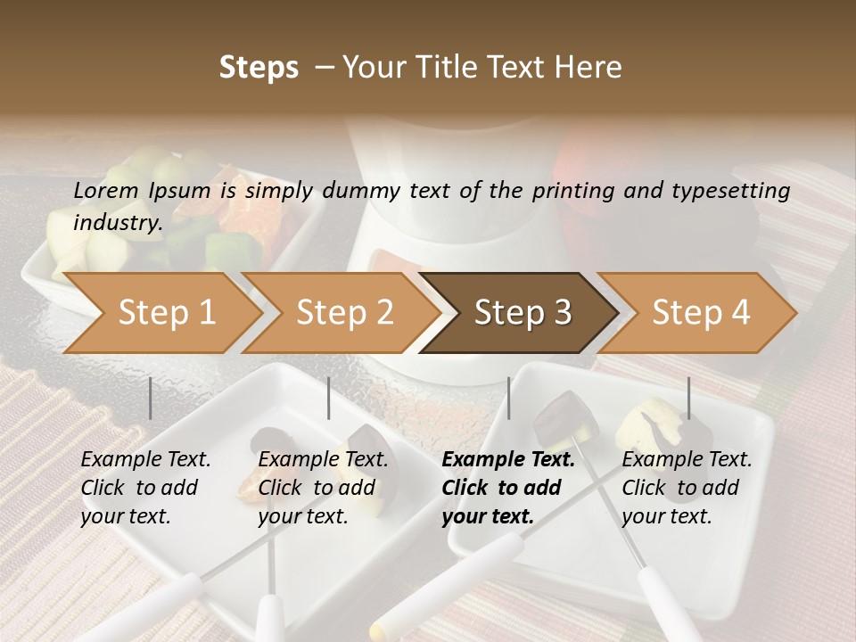 Melted Sliced Strawberry PowerPoint Template