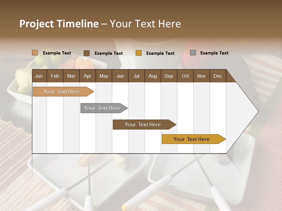 Melted Sliced Strawberry PowerPoint Template