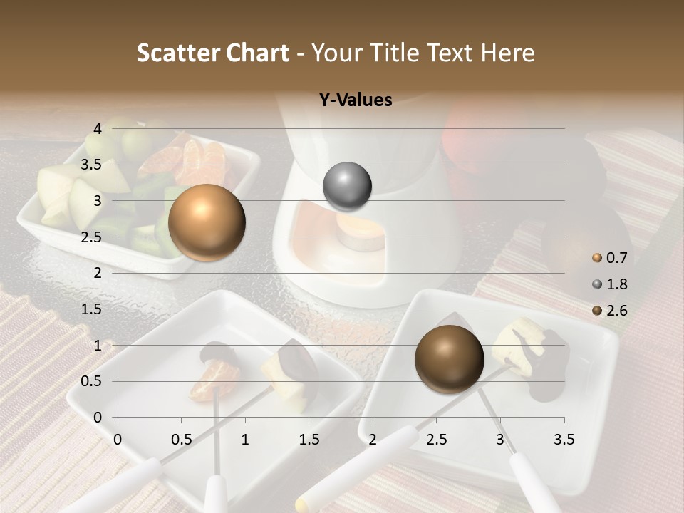 Melted Sliced Strawberry PowerPoint Template