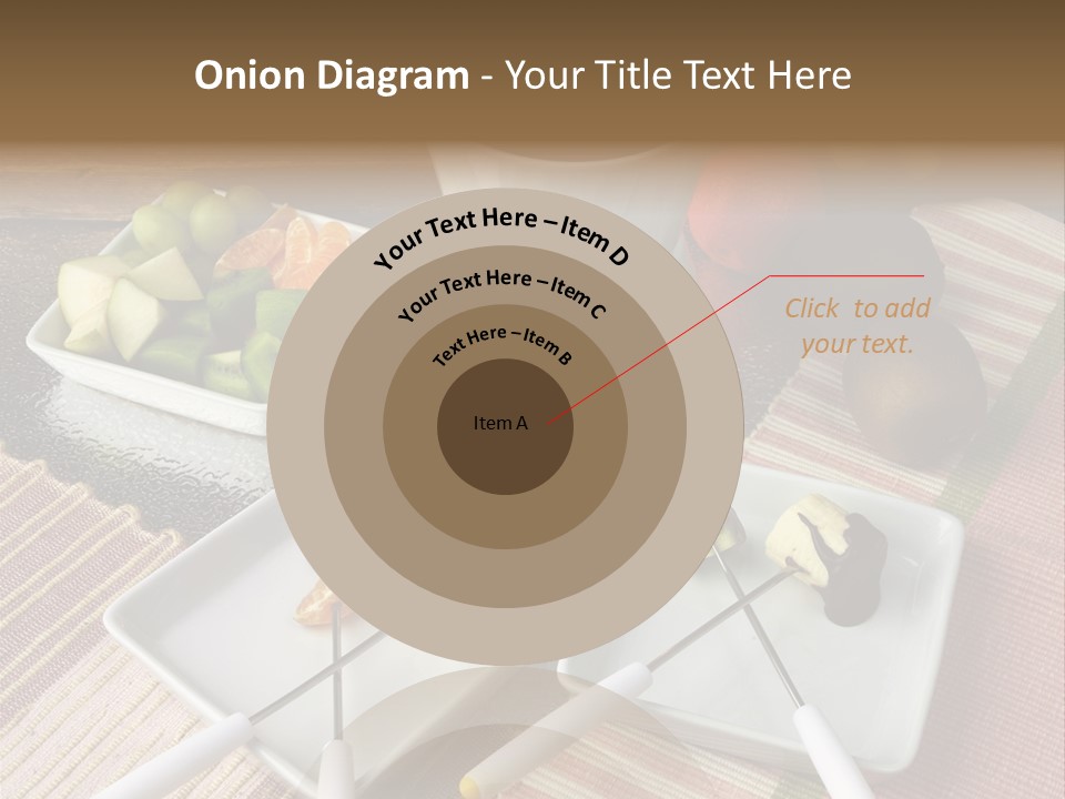 Melted Sliced Strawberry PowerPoint Template