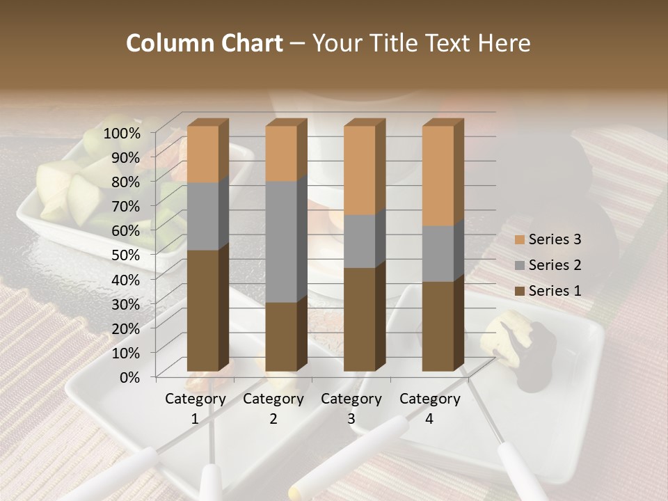 Melted Sliced Strawberry PowerPoint Template