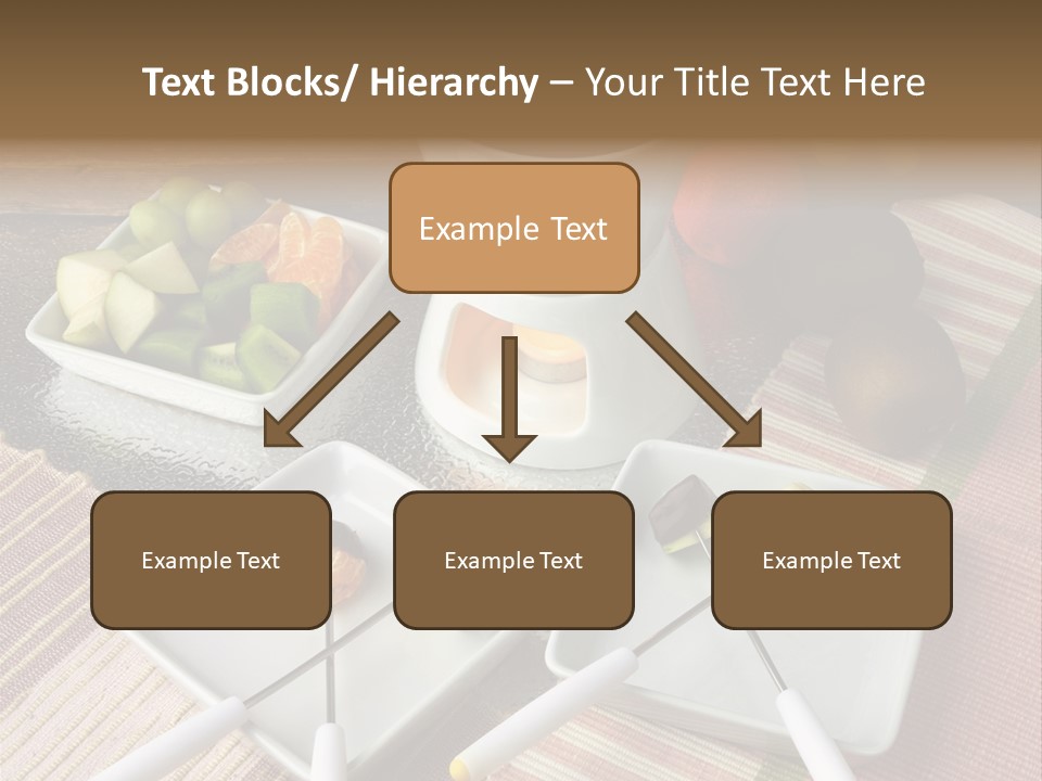 Melted Sliced Strawberry PowerPoint Template
