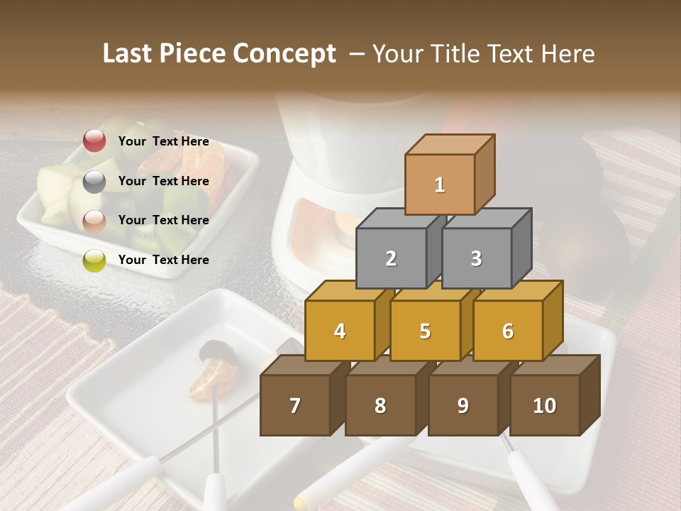 Melted Sliced Strawberry PowerPoint Template
