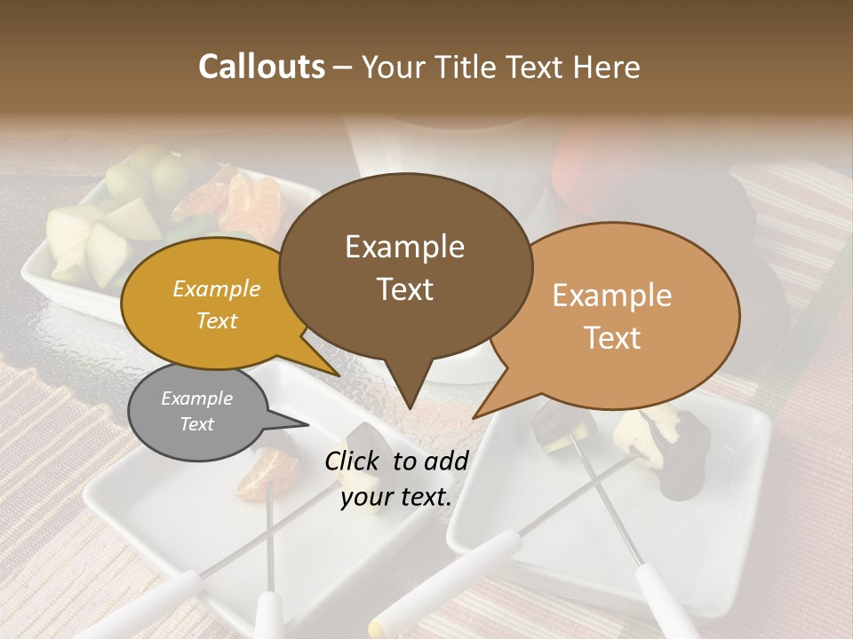 Melted Sliced Strawberry PowerPoint Template