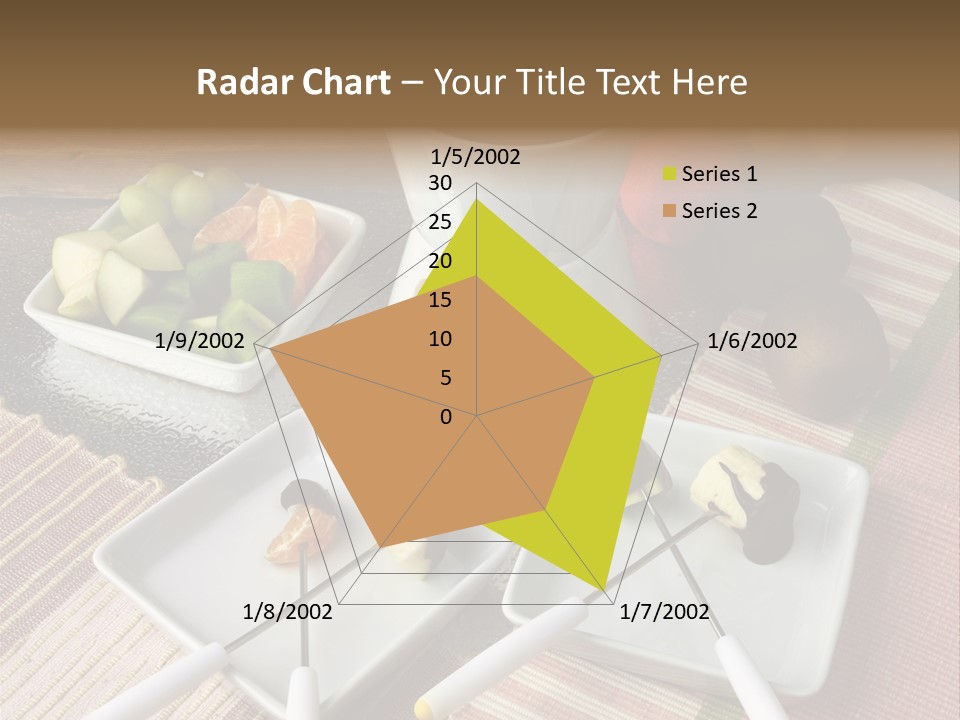 Melted Sliced Strawberry PowerPoint Template