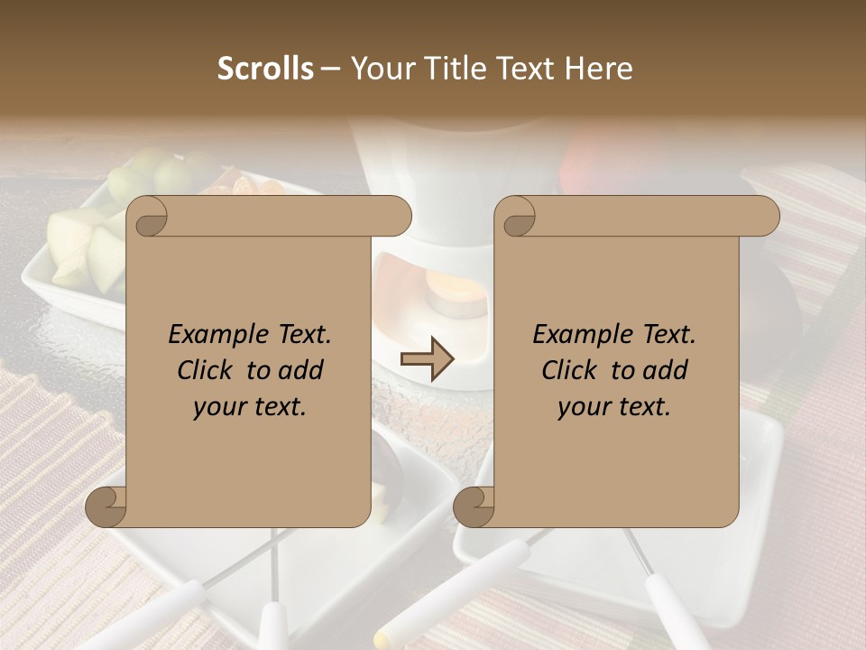 Melted Sliced Strawberry PowerPoint Template