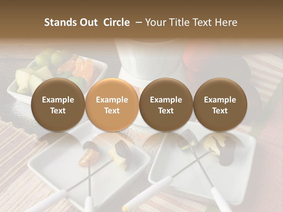 Melted Sliced Strawberry PowerPoint Template