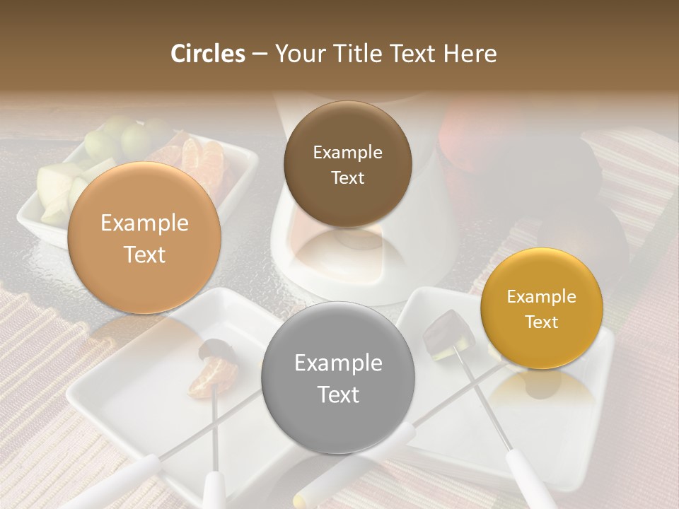 Melted Sliced Strawberry PowerPoint Template