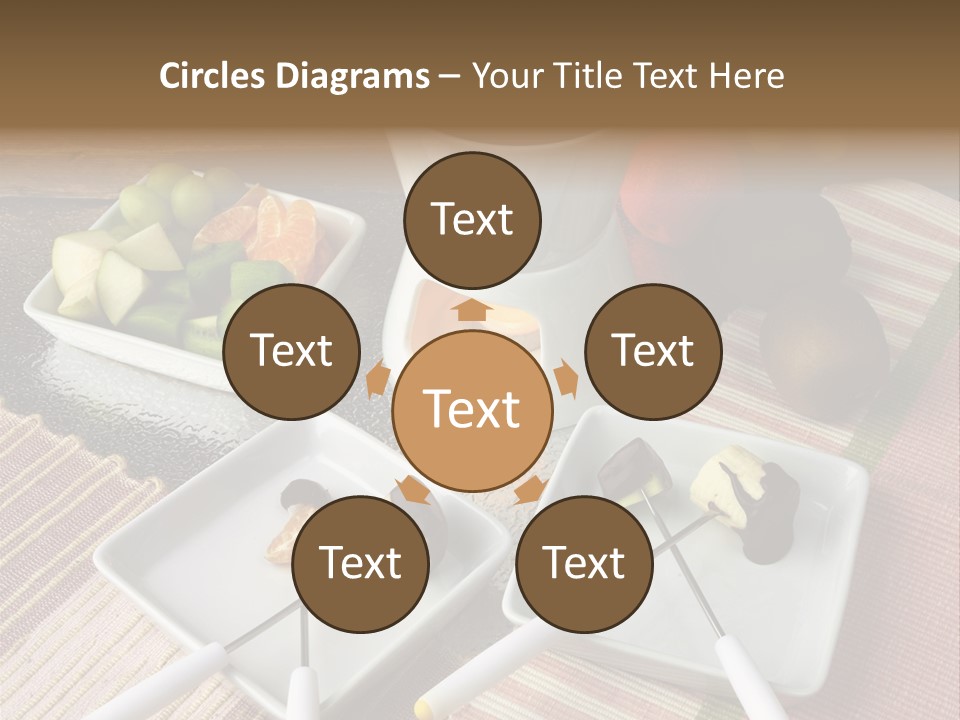 Melted Sliced Strawberry PowerPoint Template