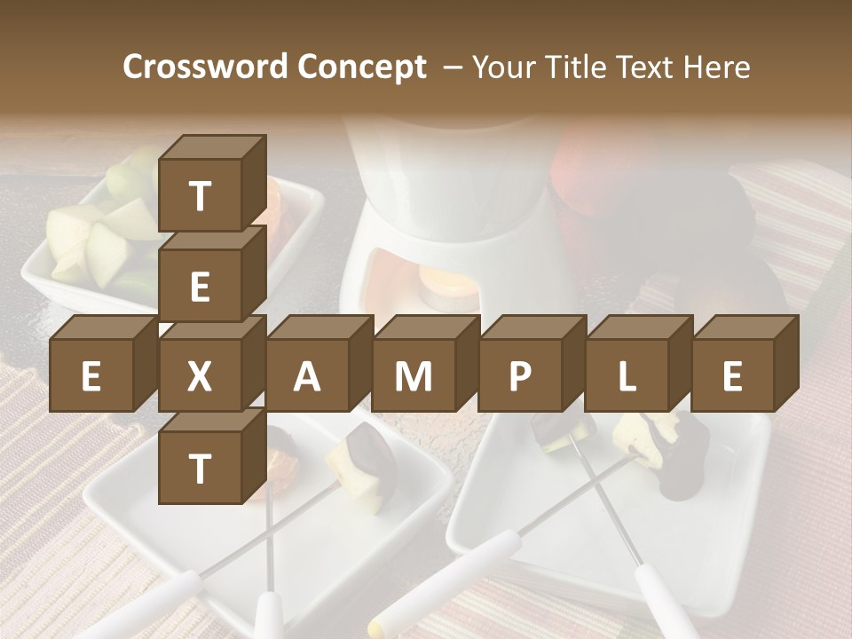 Melted Sliced Strawberry PowerPoint Template