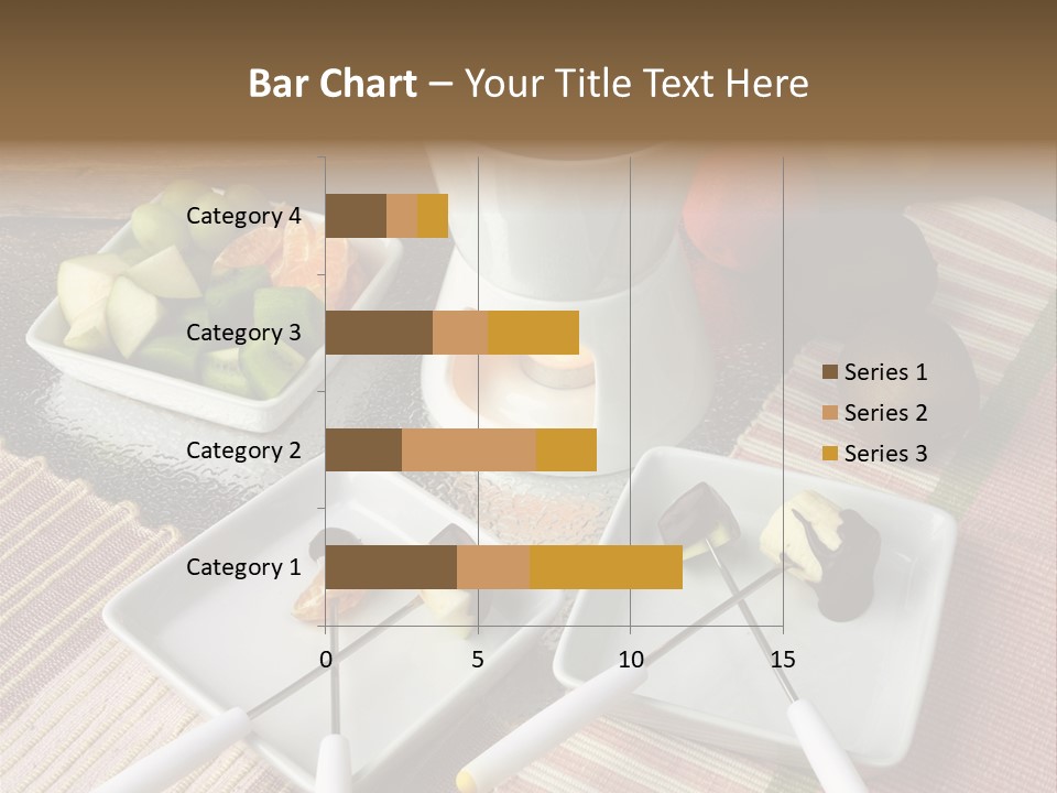 Melted Sliced Strawberry PowerPoint Template