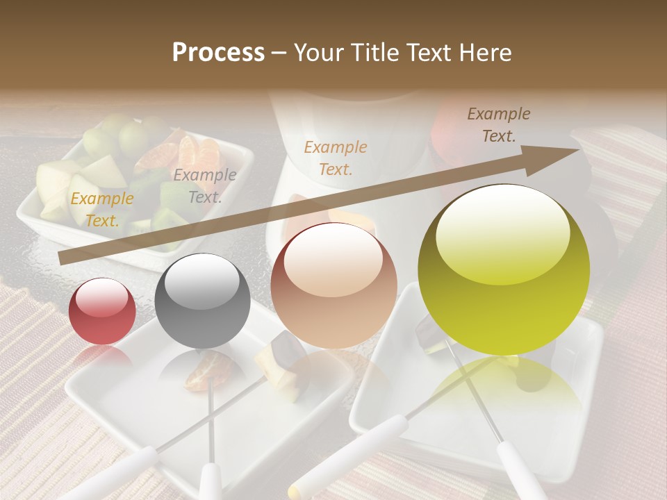 Melted Sliced Strawberry PowerPoint Template