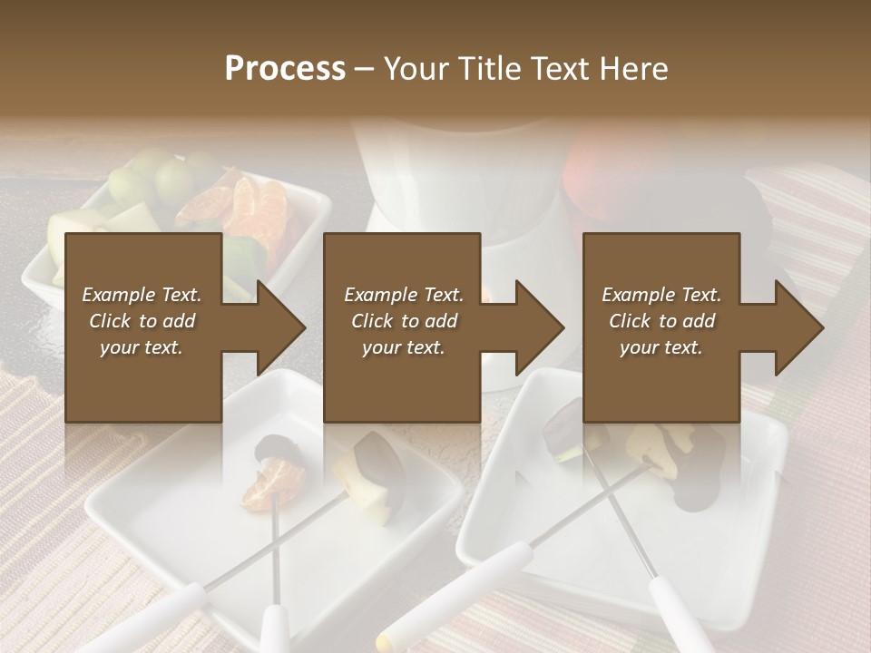 Melted Sliced Strawberry PowerPoint Template
