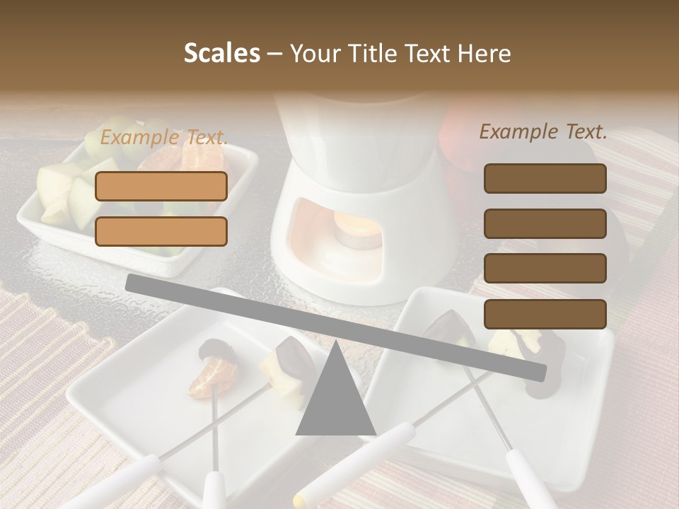 Melted Sliced Strawberry PowerPoint Template