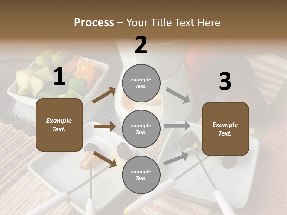 Melted Sliced Strawberry PowerPoint Template