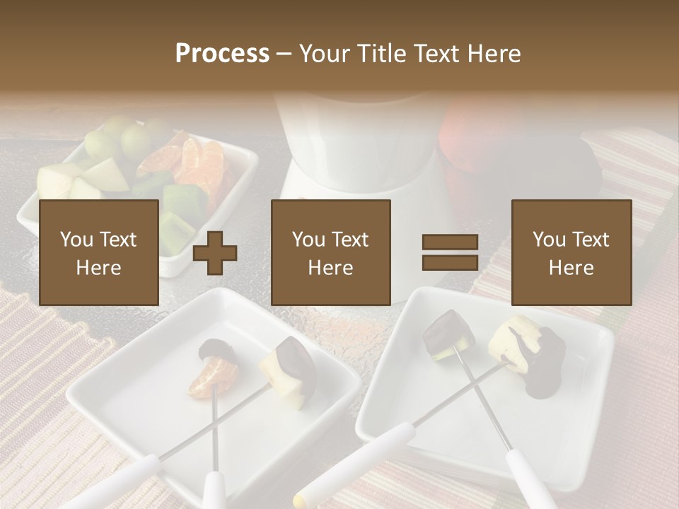 Melted Sliced Strawberry PowerPoint Template